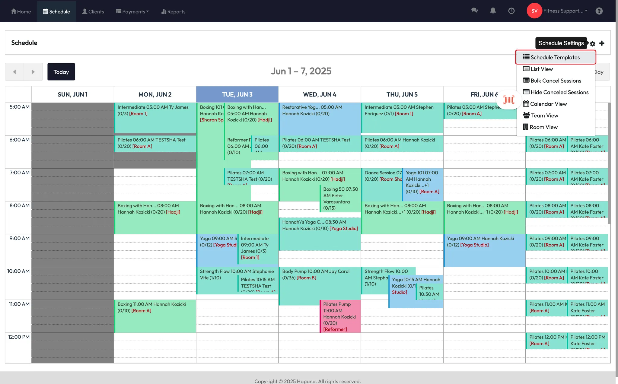 Create Class Template Create a Schedule Template for Your Classes