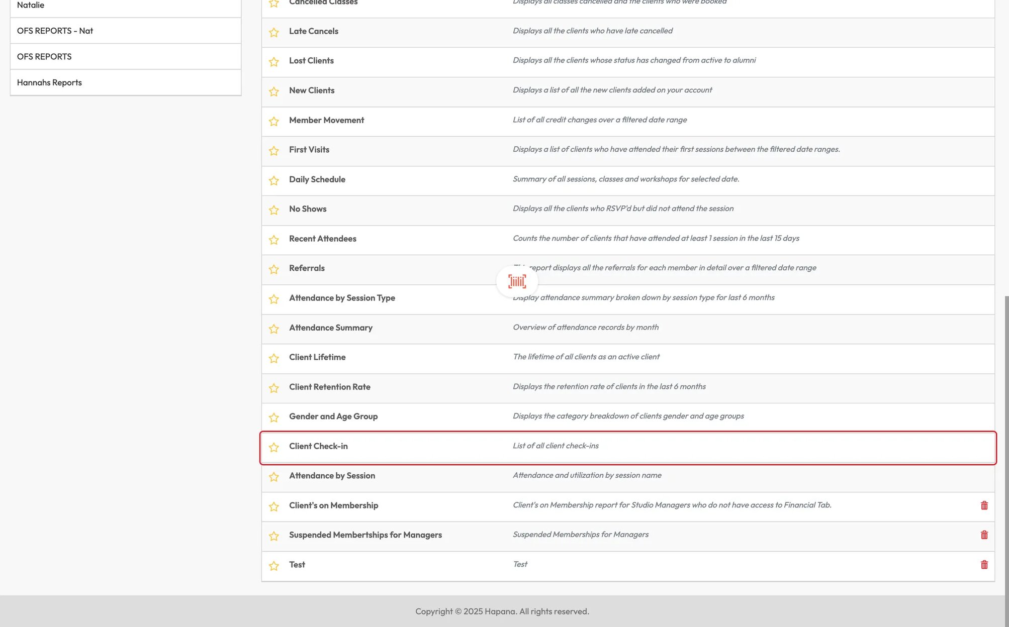 How to Use the Check-in Report